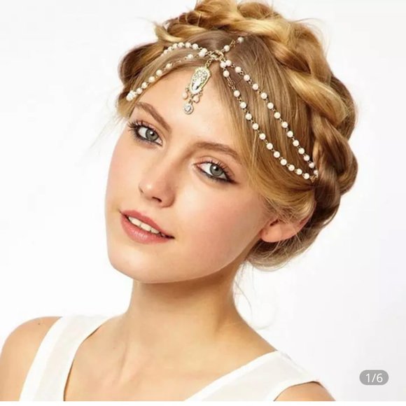 Accessories - WEDDING BOHO BEADED HEAD PIECE